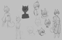 Ki Orosubi (2018 Design) by Hidden - fox, boy, male, young, sketches, character design