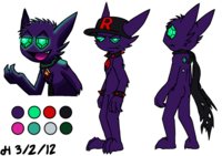 Chalky Reference by Violyte - male, pokemon, dark, team, rocket, type, dungeon, oc, ghost, mystery, reference, sableye, pmd, bio, chalky, chalcedony, md, kainite