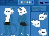 Alex Reference Sheet by SVeemon - dragon, male, reference sheet, digimon, demon, sveemon