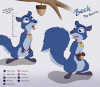 Beck's ref sheet by Pookanfam - male, squirrel, beck, none, skateryena, pookanfam