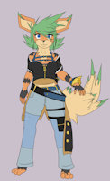 pokemon academy: Solar effect: Yuna Writer (growlith form) by Thomaswriter2 - female, pokemon, pokemon oc, pokemon academy