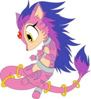 Fantasm the Psychic by Ryushusupercat - cute, female, floating, psychic, dangerous, unknown, ryushusupercat, sonic fanon characters, unusual breed, implied cub, fantasm the psychic, psychic creature