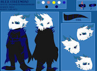 Alex Reference Sheet Armor by SVeemon - dragon, male, reference sheet, digimon, demon, sveemon