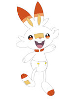 Hoppy the Scorbunny (My OC) by jahubbard1 - babyfur, diaper, male, diaperfur, scorbunny