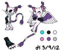 Velvet Reference by Violyte - cute, male, digimon, gatomon, velvet, oc, project, reference, u, bio