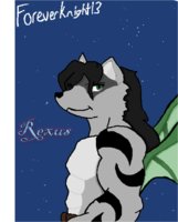 Nano- Rexus the dragon-wolf by foreverknight13 - ice, male/solo, nanokoex, dragon-wolf, rexus, foreverknight13