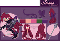 Ileana Ref by FatDoggyMilkers - lizard, reptile, sonic, sonic the hedgehog, mobian, sonic fan character, sth, sonic oc, sonic fc, archie sonic, frilled lizard, nonbinary, non-binary, enby, sol dimension, idw sonic, mobian lizard
