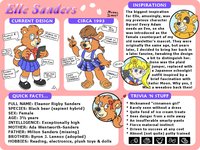 Elle Sanders: The Character Reference by FriskyWoods - babyfur, diaper, female, bear, diapers, babyfurs, character reference, black bear