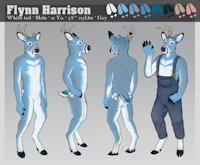 Ref Sheet: Flynn Harrison by minoan - male, reference sheet, deer, scar, novel, historical, blue deer, civil war, flynn harrison