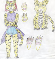 Nina Character Reference Sheet by Rocksmasher - female, foot fetish, jaguar, footpaws, massage, trampling, footplay, foot worship