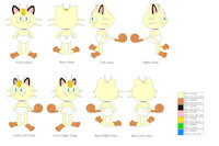 Catty the Meowth Reference Sheet by jahubbard1 - diaper, male, meowth, pokémon