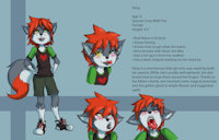 Vicky ref sheet by cobralord666 - fox, kitsune, female, wolf, hybrid, reference sheet