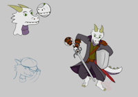 Karrv ref by RazzleTheRed - male, and, fantasy, dragons, kobold, dungeons, artwork (digital)