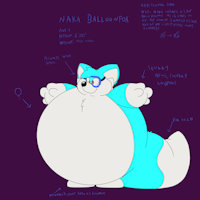 Naka balloonfox by JellybeanToonwolf - male, inflation - tame, balloonfox