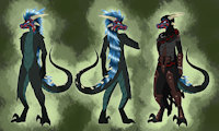 Shii-Ra Xerseus by Keileon - male, reference sheet, oc, argonian, elder scrolls, skyrim, sarkiri