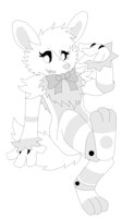 White Rabbit [Crusader Mangled's Crush] [Roof8910's Version] by MangledTheArcticWolf - bunny, female, heterosexual, white rabbit, fnaf sister location