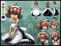 Olivia the mouse maid by Rockarboom2013 - female, mouse, maid, mousegirl, maid outfit, maid uniform, maid dress, maid costume