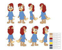 Tails the Fox's Mom Reference Sheet (by tato) by jahubbard1 - fox, female, mom, rosemary prower