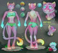 anthro cat art by sambud demo by sambud - cute, cat, female, anthro, ref, reference