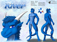 ref617/ Reference: River (V1 SFW) by darkgoose - dragon, male, commission, sheet, ref, darkgoose, reference, scalies, sfw, rs