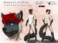 ref468/ Reference: Trigger by darkgoose - cute, cat, feline, male, commission, sheet, ref, darkgoose, reference, sfw, rs