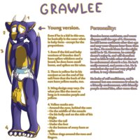 Grawlee ref - Kid/baby by Iakhot - dragon, babyfur, diaper, male, kid, baby, ref, kidfur, grawlee