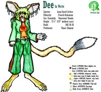 Dee la Vert by numberxxxvi - big ears, female, long tail, busty, big breasts, big boobs, jerboa, big tits, big feet, female/solo, long-eared jerboa, female solo