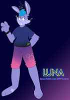 Luna by Toonsexual - bunny, female, rabbit, disney, space, fursona, sparkles