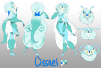 Hazbin Hotel OC - Cissnei Budenia by TheDikTatorTot - girl, woman, female, demon, character sheet, monster, bug, reference, women, original characters, her, character reference, she, moth, vivziepop, hazbin hotel, hazbinhotel, hazbin hotel original character, hazbinhoteloc