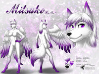 ref486/ Reference: Mitsuko by darkgoose - fox, female, commission, sheet, ref, canid, darkgoose, reference, sfw, rs