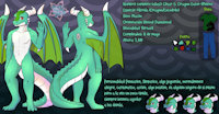 Memo Ref Sheet (short version) by memos - dragon, male, hybrid, alligator, hombre