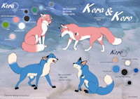 Koro & Kora Sheet by HornyFox - fox, vixen, sheets, male/female, kora, koro, nyashia