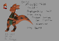 Gal-Ne by kamperkiller - female, character sheet, kobold, cuneiform