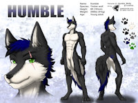 ref492/ Reference: Humble (V1 SFW) by darkgoose - wolf, male, commission, muscle, cool, sheet, ref, canid, darkgoose, reference, sfw, rs