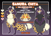 Sanura Ref Sheet by Chitafokkusu - fox, female, glasses, sheet, cheetah, ref, sfw, sanura, chita, chitafokkusu