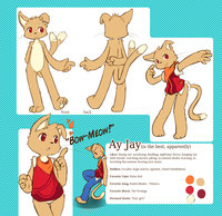 Puppen Character Sheet by AvaBun - sketch, puppy, kitty, male, character sheet, silly, progress, goofy, puppen