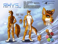 reference sheet  by RhysTheFur - male, german shepherd