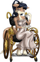 Ophelia De Kara by FuneralDirge - fox, female, wolf, noble, necromancer, wheelchair, elysian, sickly, elysia, legends of arima