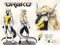 ref497/ Reference: Oraco (V1 SFW) by darkgoose - dragon, male, commission, sheet, ref, darkgoose, reference, mecha, sfw, rs, mahine, cyblog