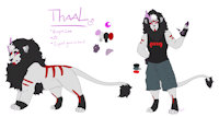 Thaal the Lion by MamaVampyr - male, lion, reference sheet, anthropomorphic, lion hybrid