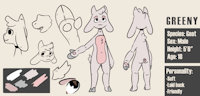 Goat fursona ref sheet by Fishnetts - goat, male