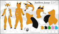 updated refsheet ( hairless ) by anthrofurry - fox, male