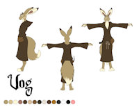 Vog Gakk'ar refsheet :3 by CaptainKenmason - bunny, male, rabbit, reference sheet, demon, hare, monster, devil, horns, ref sheet, reference, meat, character reference, bunny rabbit