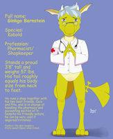 Ginkgo Bernstein by Pheanir - dragon, male, reference sheet, anthro, lizard, kobold, original character