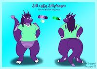 Jillybean Ref-sheet by laserbolt24 - dragon, female, reference sheet, rustypaw