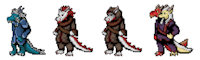 Dracon Sprites by FeAtherNet