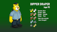 Character Sheet: Dipper Age 19 by MaxDeGroot - male, bear, air, force, character, sheet