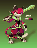 OC: Apollo by JoVeeAl - kemono, sword, cat, feline, male, gloves, reference sheet, shorts, character sheet, original, anthro, blade, collar, teeth, fangs, illustration, stripes, smile, furry, shoes, oc, clothing, weapon, green eyes, red fur, digital art, whiskers, original character, character reference, simple background, character design, color palette