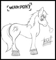 Warpony by RDK - male, pony, angry, mlp