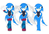 Character Remake/new  - Siren The dolphin by OgTheCarrot - female, dolphin, sonic, swimsuit, sonic fan character